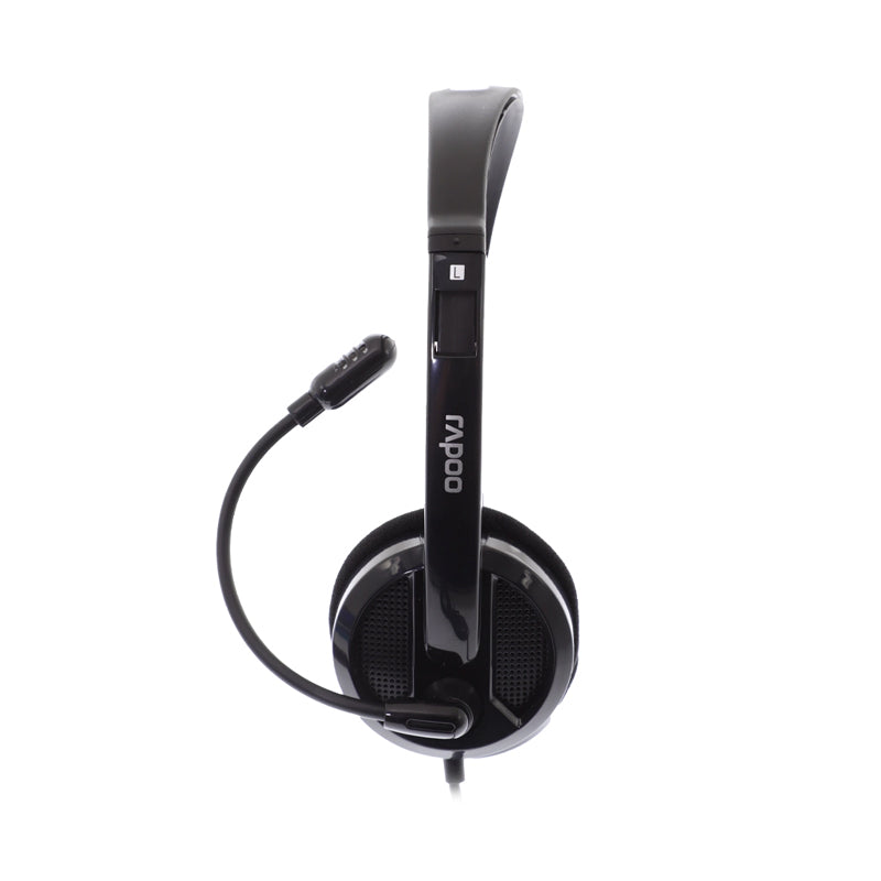 Rapoo H101 Wired Stereo Headset - 3.5mm Jack / Black