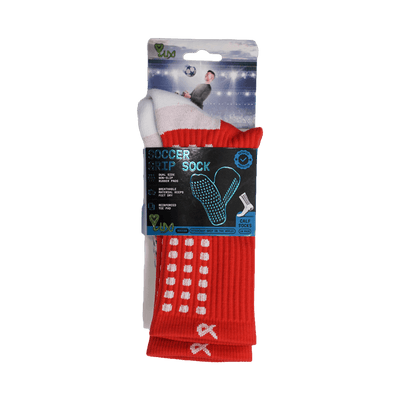 Lux Soccer Grip Calf Sock - Red