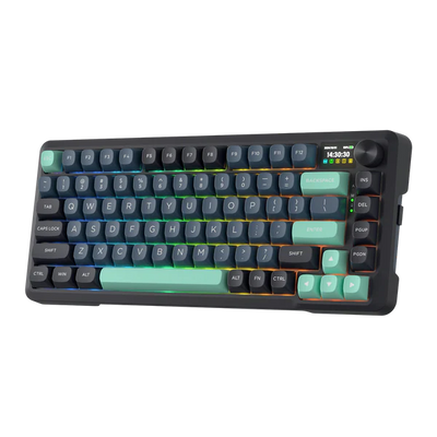 Redragon BEHEMOTH K724 PRO 75% Mechanical Gaming Keyboard - Black/Green