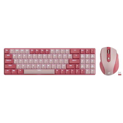 Redragon BS8772 Wireless Keyboard and Mouse Combo - Bean Red