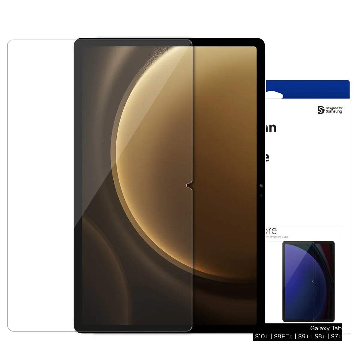 Araree Front Core Glass Screen Protector For Samsung Galaxy Tab S10 Plus / S9 Fe Plus / S9 Plus / S8 Plus / S7 Plus - Clear