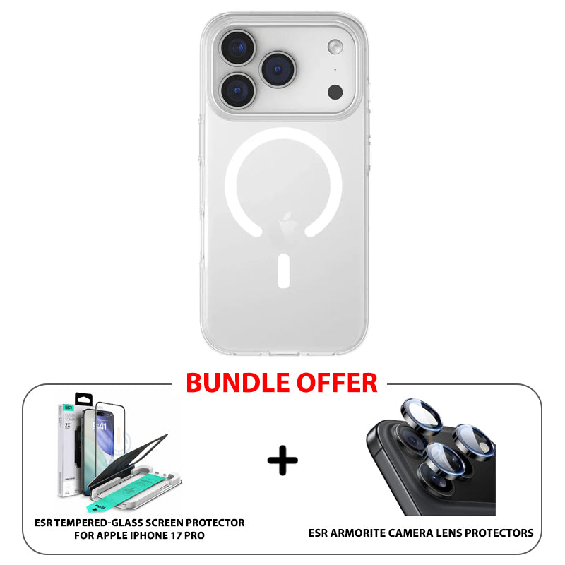 Uniq Hybrid Clario Magclick Charging Case For Apple iPhone 17 Pro - Lucent Clear