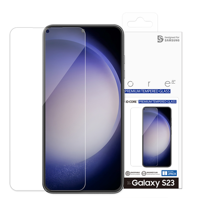 Araree Id Core Glass Screen Protector For Samsung Galaxy S23 - Clear (2 Pcs) Accessories > Mobiles & Tablets > Mobiles