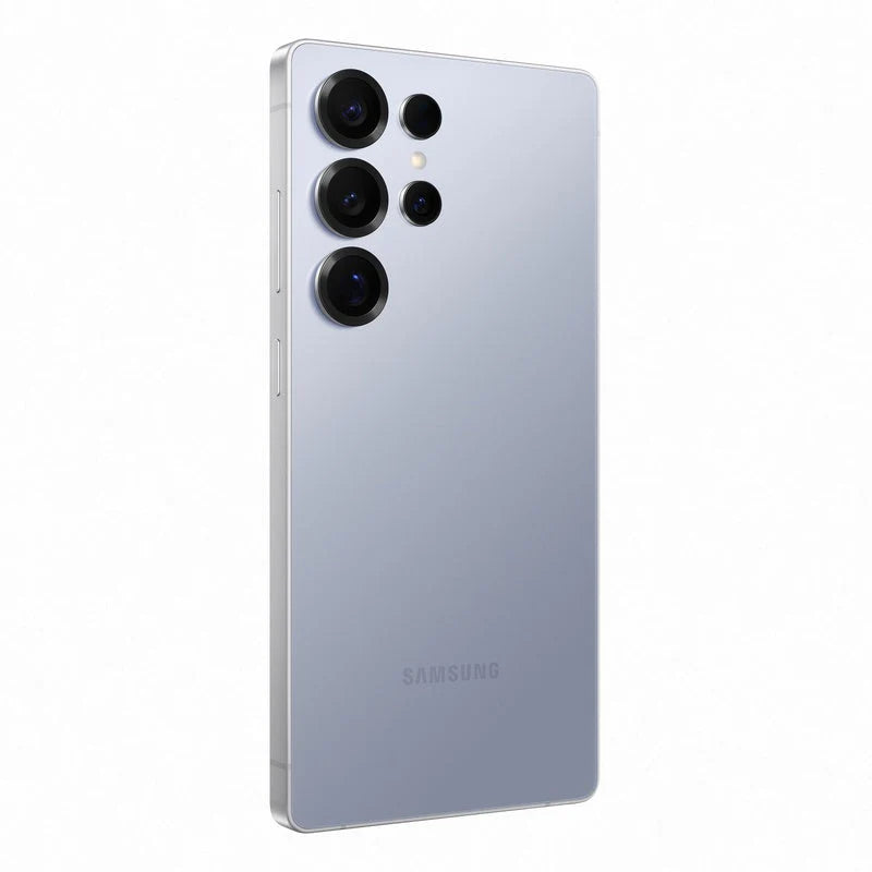Bundle Offer - Samsung Galaxy S25 Ultra - 512GB / 6.9" Quad HD+ / Wi-Fi / 5G / Titanium Silver Blue - Mobile + Samsung Power Adapter - USB-C / 1.8 M / 45W / Black
