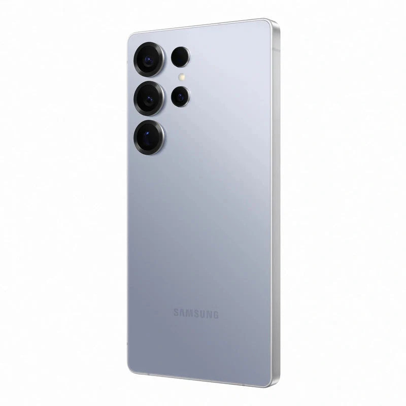 Bundle Offer - Samsung Galaxy S25 Ultra - 512GB / 6.9" Quad HD+ / Wi-Fi / 5G / Titanium Silver Blue - Mobile + Samsung Power Adapter - USB-C / 1.8 M / 45W / Black
