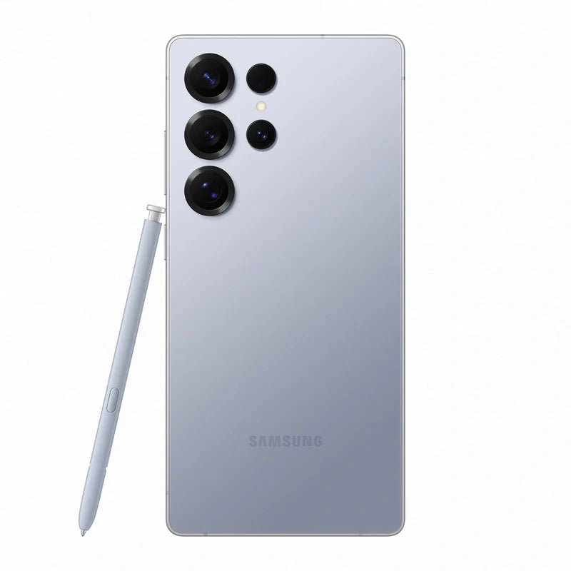 Bundle Offer - Samsung Galaxy S25 Ultra - 512GB / 6.9" Quad HD+ / Wi-Fi / 5G / Titanium Silver Blue - Mobile + Samsung Power Adapter - USB-C / 1.8 M / 45W / Black