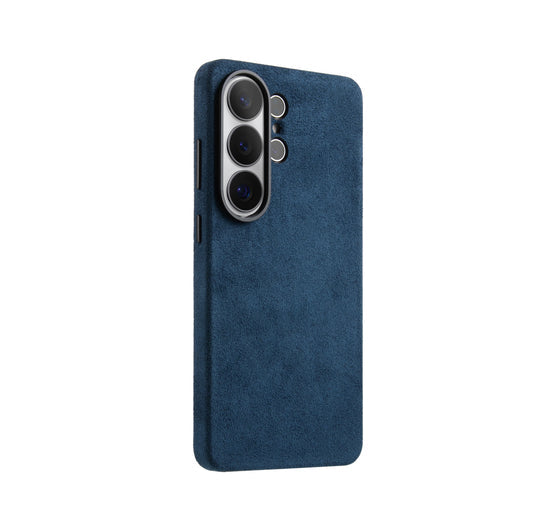 Melkco Alcantara Magsafe Case For Samsung Galaxy S26 Ultra - Dark Blue