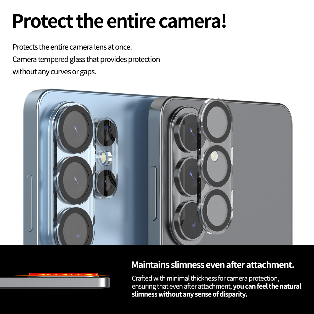 عدسة كاميرا اراري كور  لهاتف سامسونج جالكسي  ألترا  شفاف