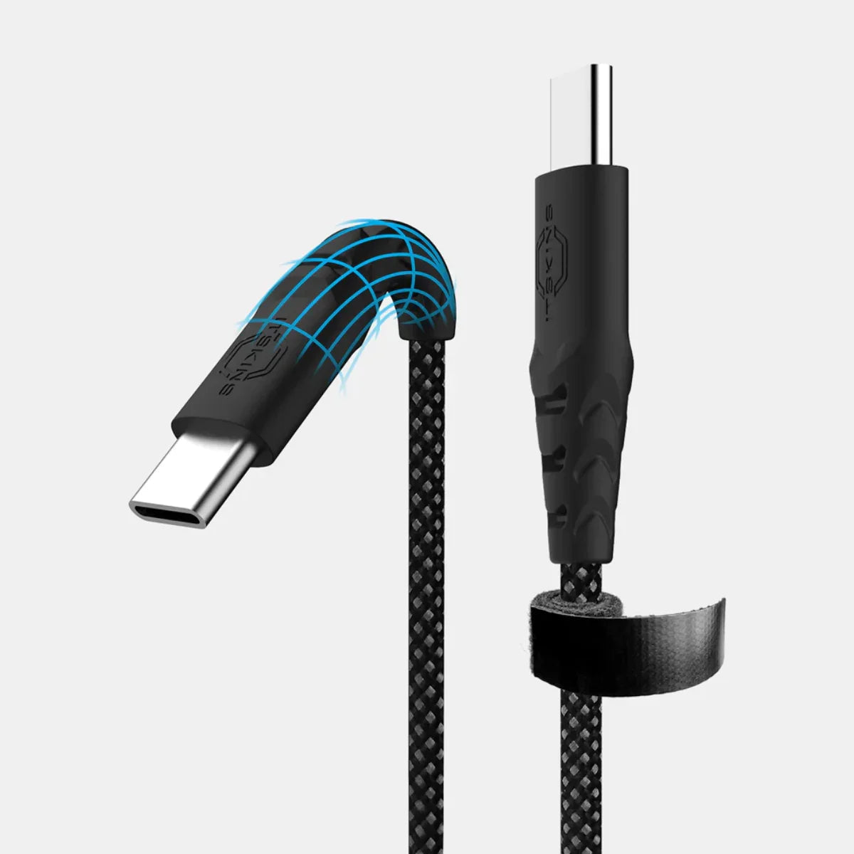 Itskins Hybrid Braided Cable - 100W / USB-C / 1.5 Meter / Black