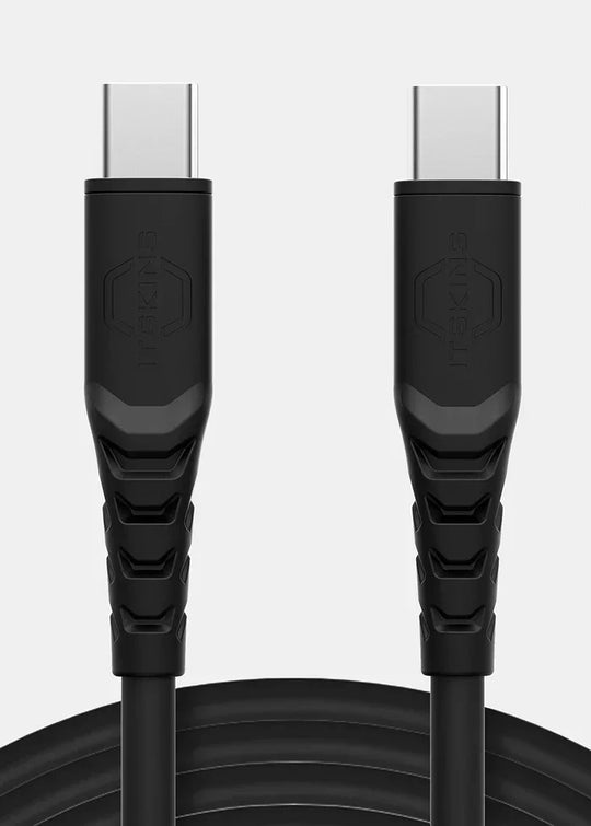Itskins Spectrum Braided Cable - 60W / USB-C / 1.2 Meter /Black