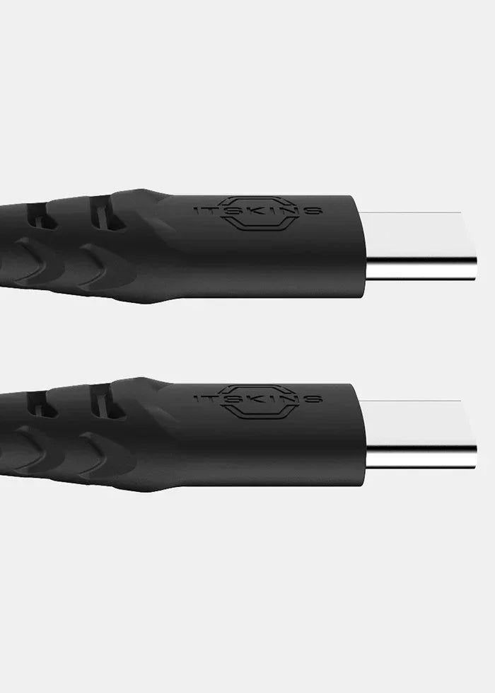 Itskins Spectrum Braided Cable - 60W / USB-C / 1.2 Meter /Black
