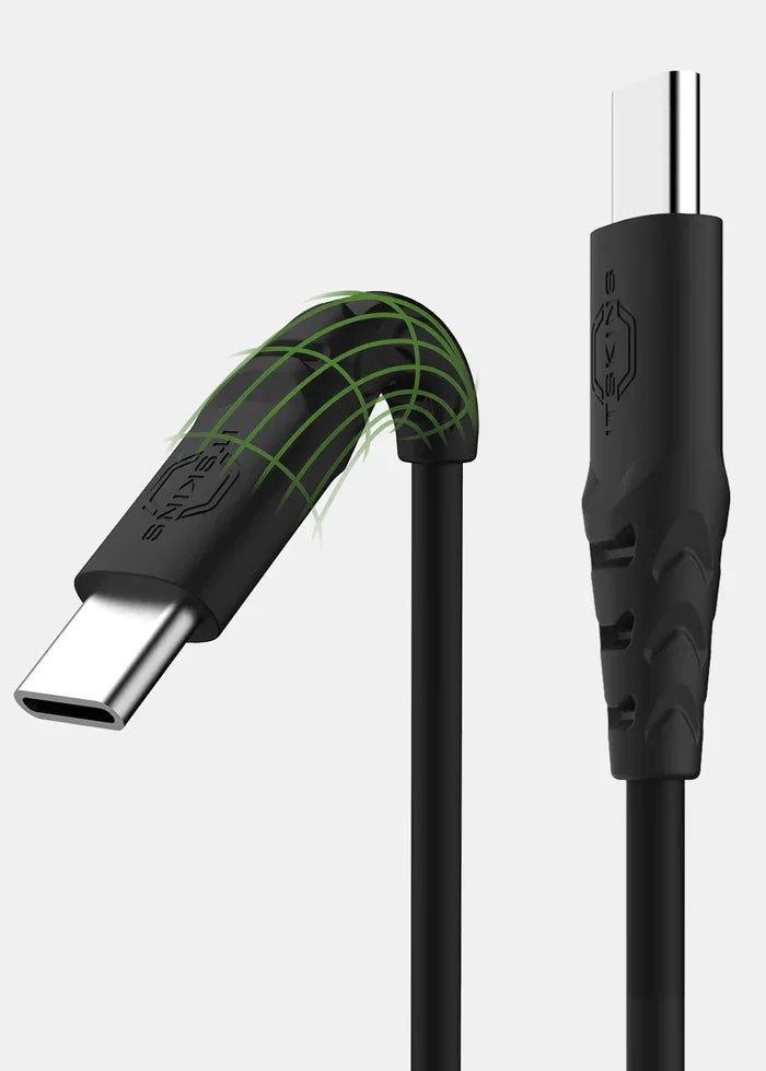 Itskins Spectrum Braided Cable - 60W / USB-C / 1.2 Meter /Black