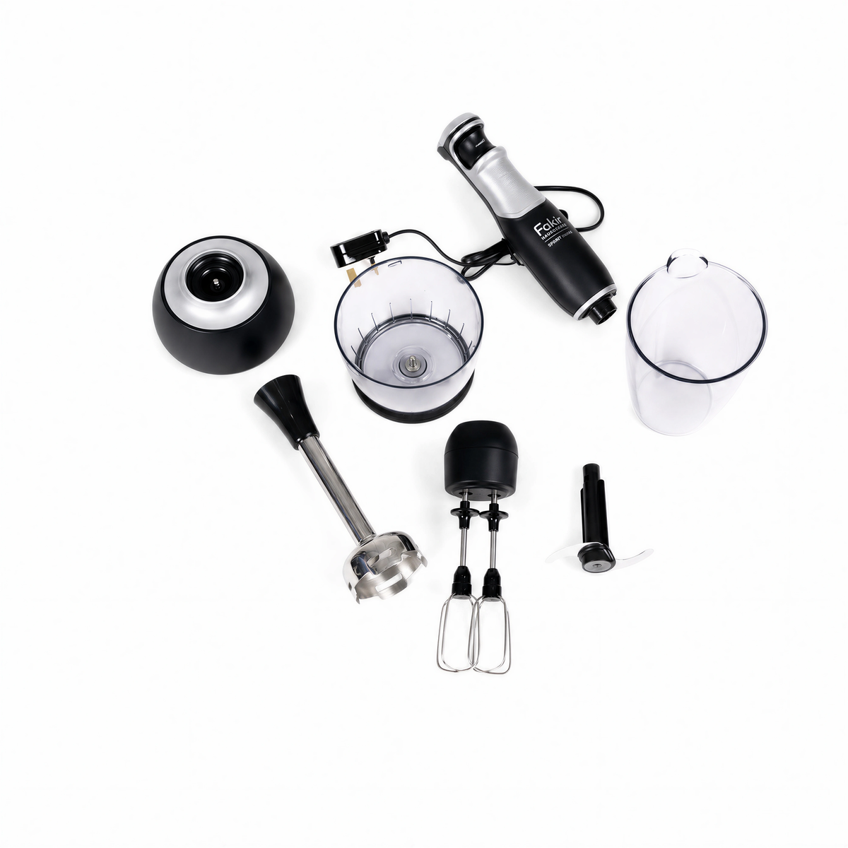 FAKIR SPEED LUCCA BLENDER SET BLACK & SILVER