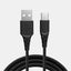 Itskins Hybrid Cable - 60W / USB-A / USB-C / 2 Meter / Black