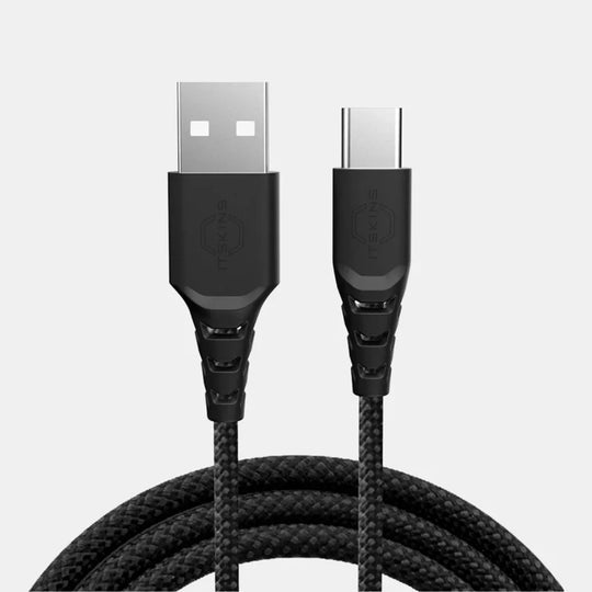 Itskins Hybrid Cable - 60W / USB-A / USB-C / 2 Meter / Black