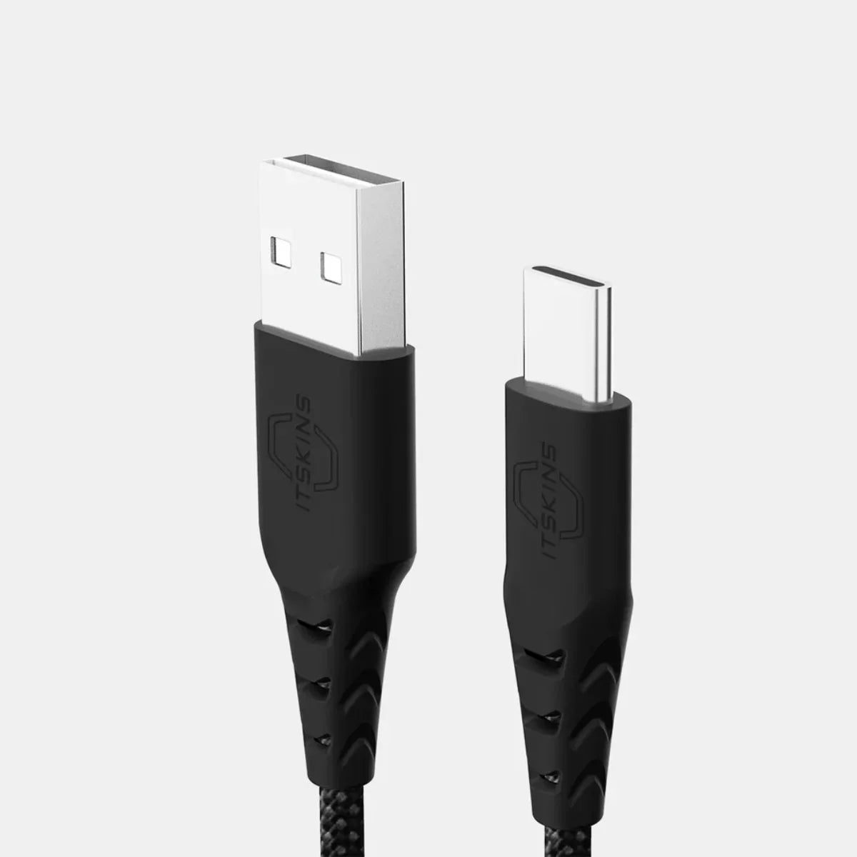 Itskins Hybrid Cable - 60W / USB-A / USB-C / 2 Meter / Black