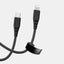 Itskins Hybrid Cable - 27W / USB-C / Lightning / 2 Meter / Black