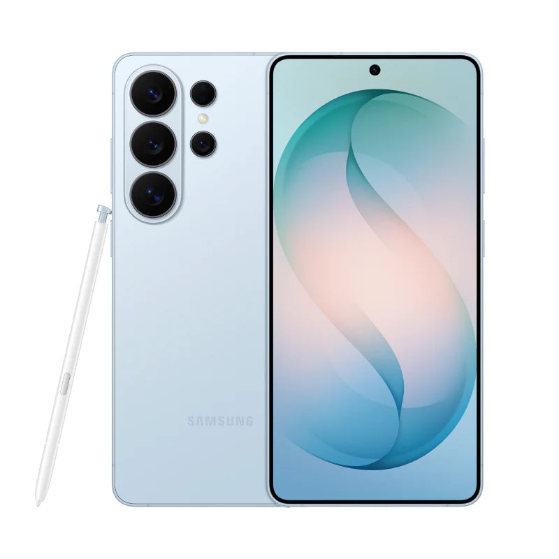 Bundle Offer - Samsung Galaxy S26 Ultra - 512GB / 6.9" Quad HD+ / Wi-Fi / 5G / Sky Blue - Mobile + Samsung Galaxy S26 Ultra Clear Magnet Case - Transparent + Elephant Horn HD Clear Premium Tempered Glass For Samsung Galaxy S26 Ultra - Clear