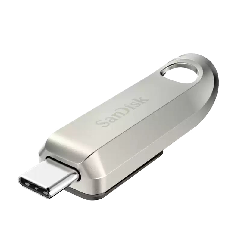 SanDisk Ultra Luxe USB Type-C Flash Drive - 128GB / Up to 400 MB/s / USB-C / USB 3.2 Gen 1 / Silver