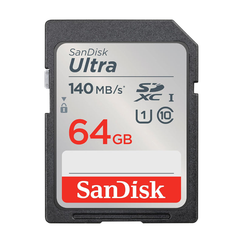 SanDisk Ultra SDHC/SDXC UHS-I Card - 64GB / Up to 140 MB/s