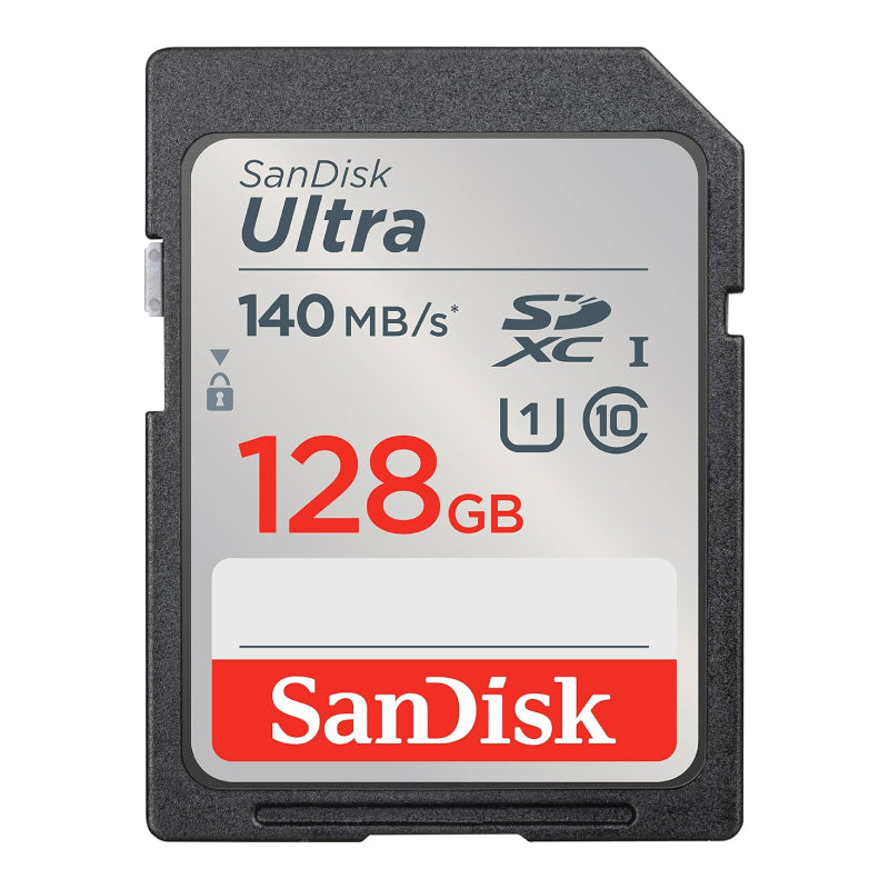 SanDisk Ultra SDHC/SDXC UHS-I Card - 128GB / Up to 140 MB/s