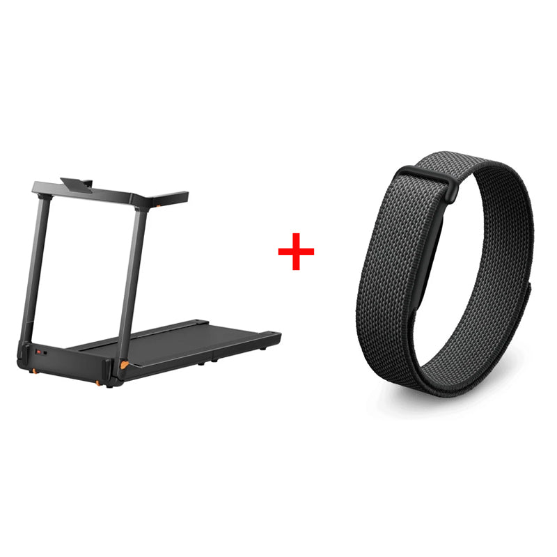 KingSmith Walking Pad G1 Foldable Treadmill - 1 HP / Upto 12KM/H / Gray + Google Fitbit Air Smart Screenless Fitness Tracker - Bluetooth / Obsidian - Bundle Offer
