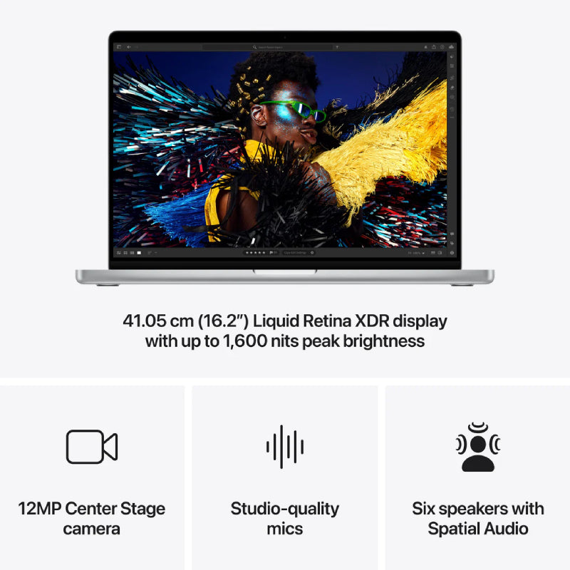 Apple MacBook Pro - 16.2" / M4 Max / 14-Core CPU / 32-Core GPU / 36GB RAM / 1TB SSD / Silver / Arabic/English / 1YW