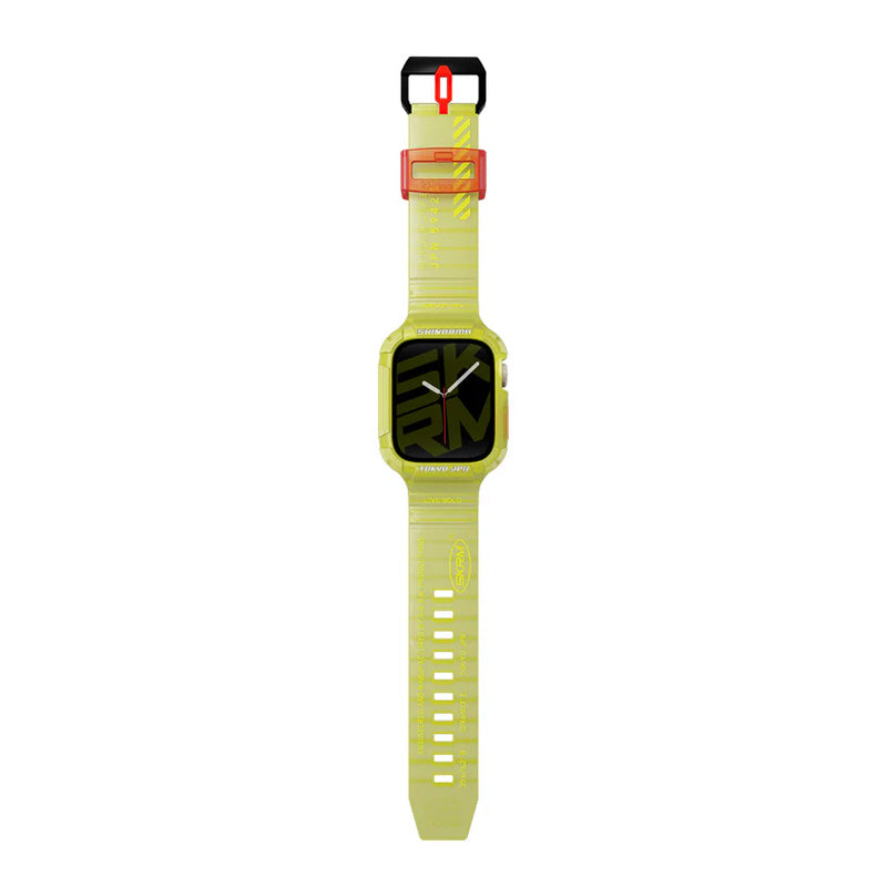 SKINARMA Apple Watch Strap Saido 45/44 mm - Neon Yellow