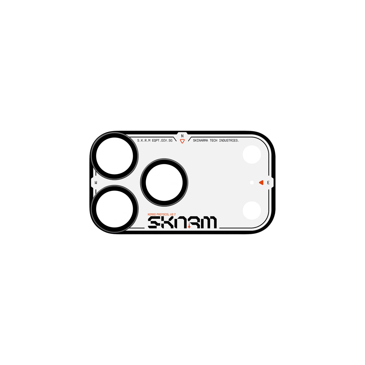 Skinarma Iphone 18 Pro Aluminium Camera Lens Protector With Ionix™ Glass - Atlas - Black