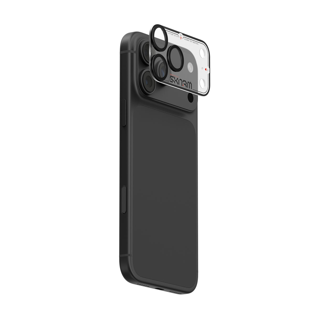 Skinarma Iphone 18 Pro Max Aluminium Camera Lens Protector With Ionix™ Glass - Atlas - Black