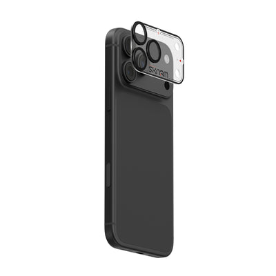 Skinarma Iphone 18 Pro Max Aluminium Camera Lens Protector With Ionix™ Glass - Atlas - Black