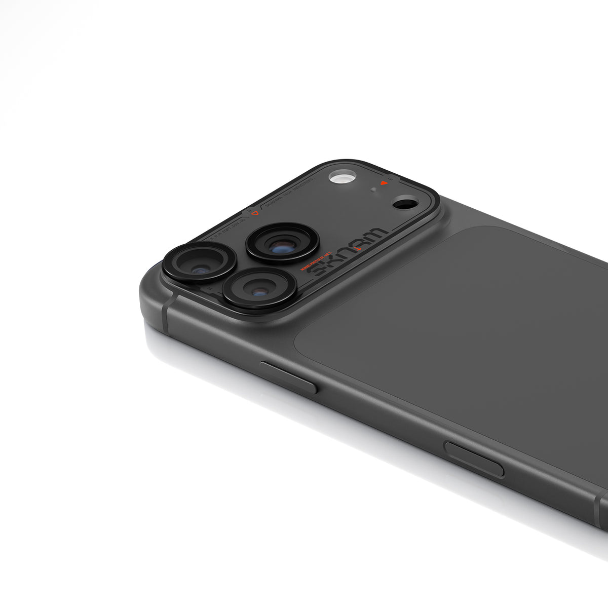 Skinarma Iphone 18 Pro Aluminium Camera Lens Protector With Ionix™ Glass - Atlas - Black