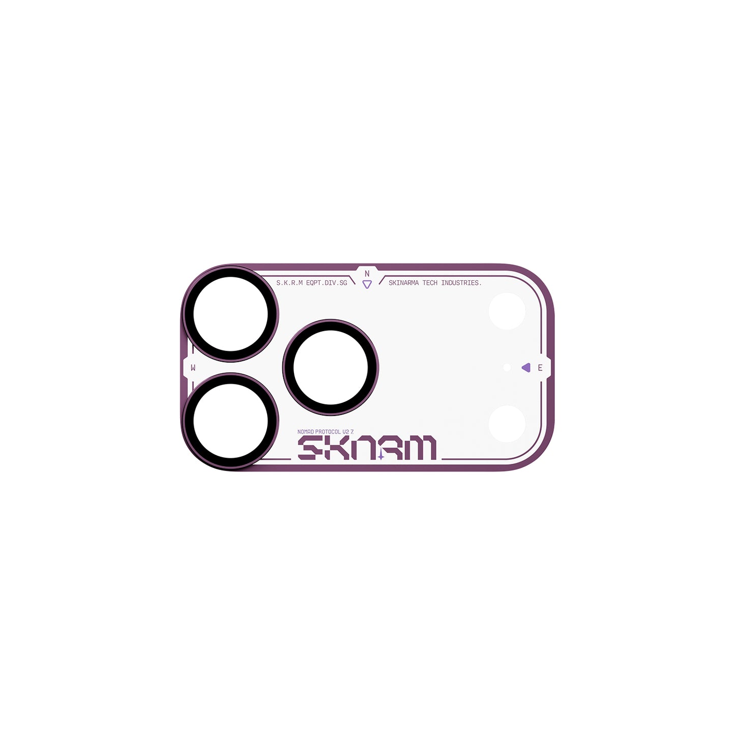 Skinarma Iphone 18 Pro Aluminium Camera Lens Protector With Ionix™ Glass - Atlas - Burgundy