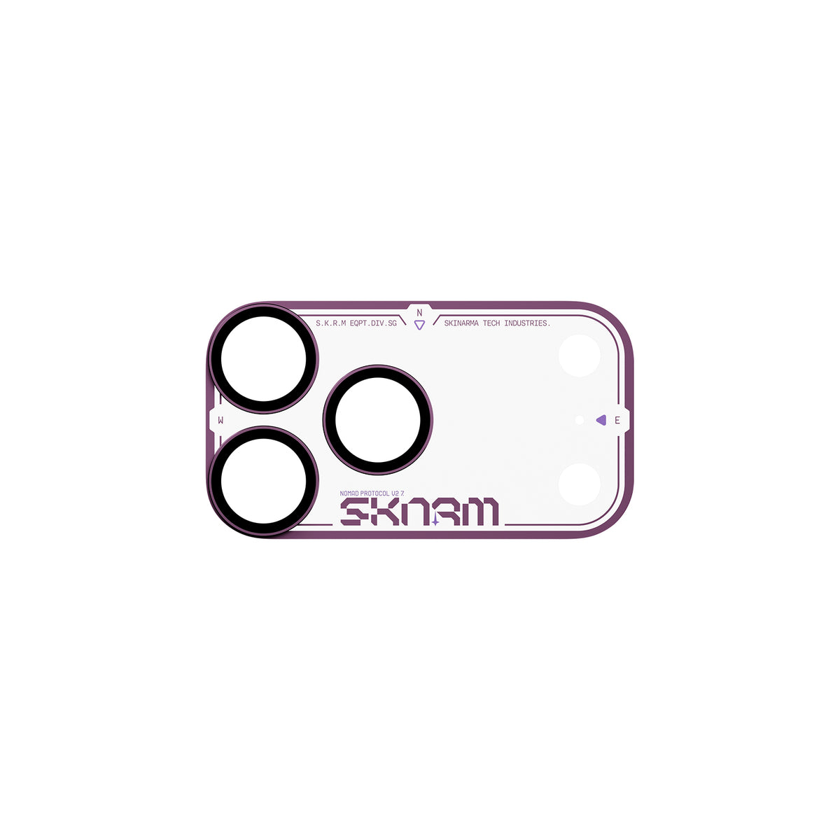 Skinarma Iphone 18 Pro Max Aluminium Camera Lens Protector With Ionix™ Glass - Atlas - Burgundy