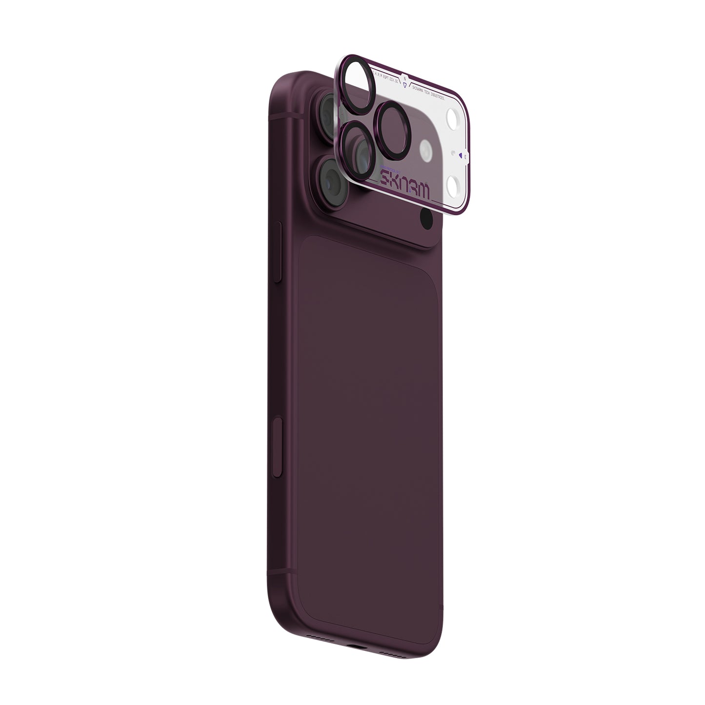 Skinarma Iphone 18 Pro Aluminium Camera Lens Protector With Ionix™ Glass - Atlas - Burgundy