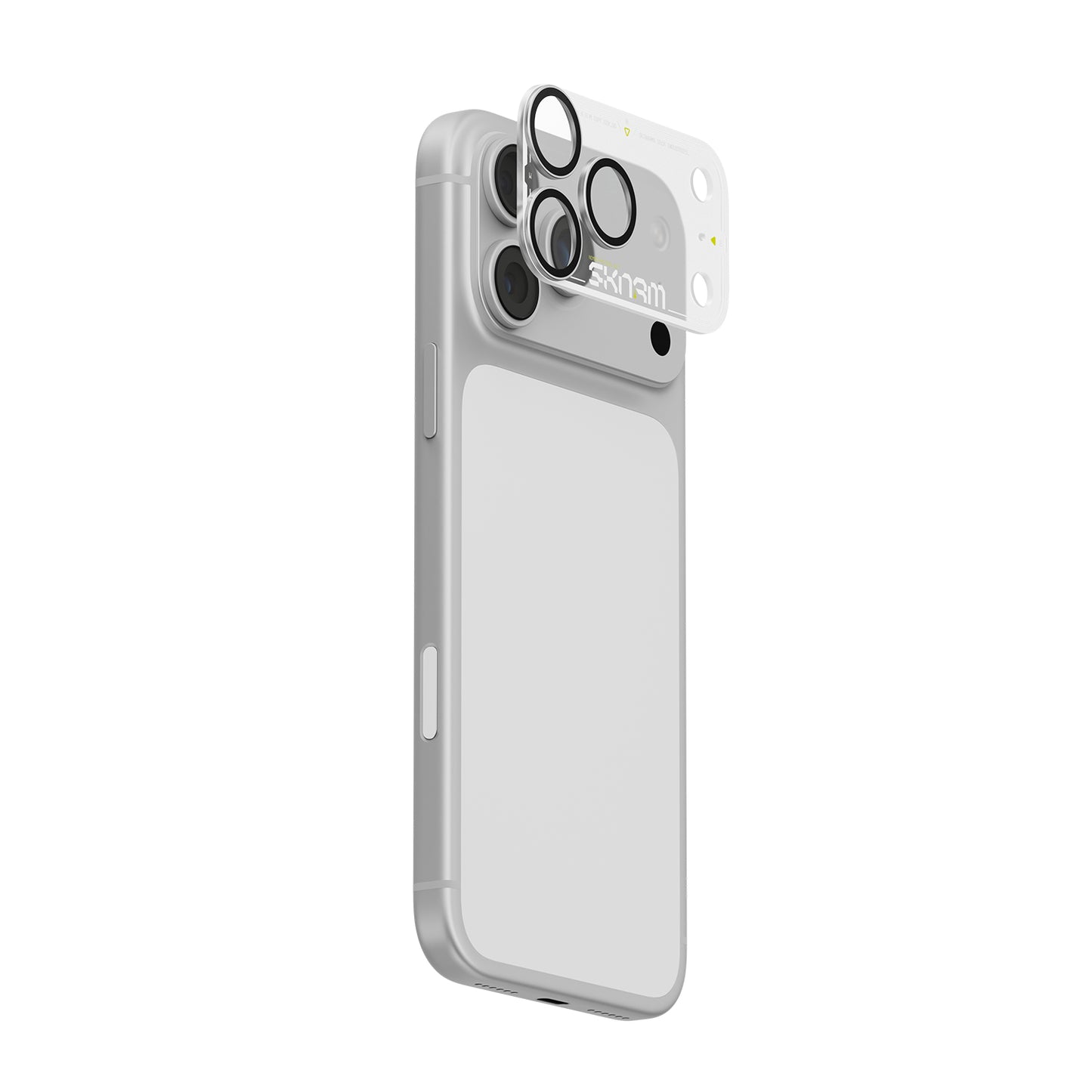 Skinarma Iphone 18 Pro Max Aluminium Camera Lens Protector With Ionix™ Glass - Atlas - White