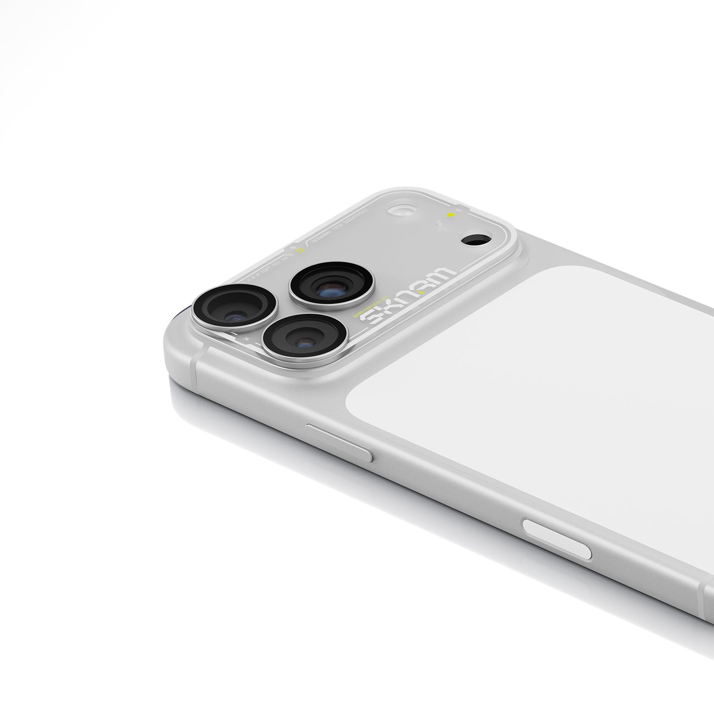 Skinarma Iphone 18 Pro Aluminium Camera Lens Protector With Ionix™ Glass - Atlas - White