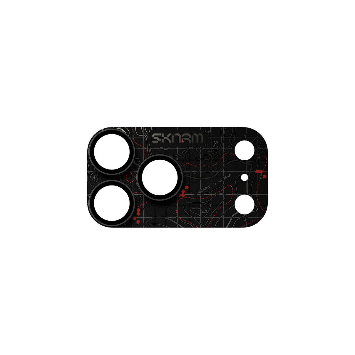 Skinarma Iphone 18 Pro Aluminium Camera Lens Protector With Ionix™ Glass - Sonar - Black