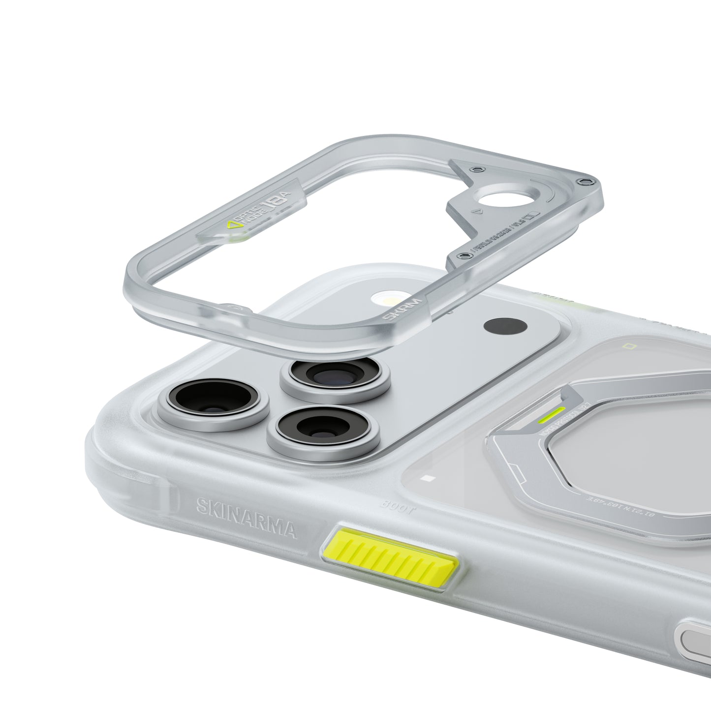 SkinArma Saturn MagSafe Case With Rotating Kick-Stand for iPhone 18 Pro - Frost