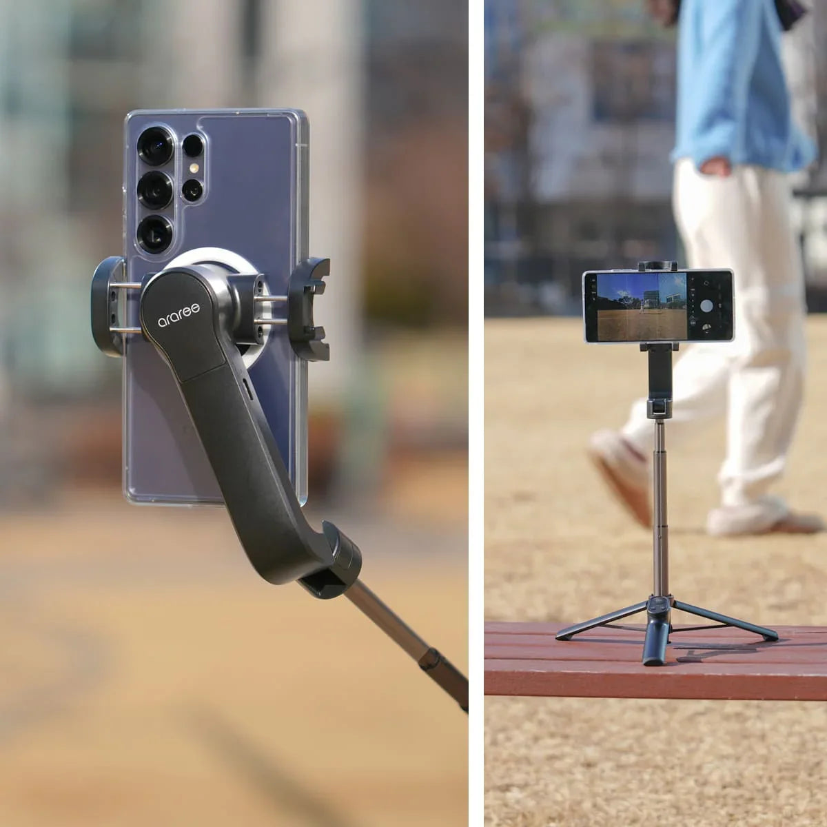 Araree Selfie Pod Gimbal 1X - Black