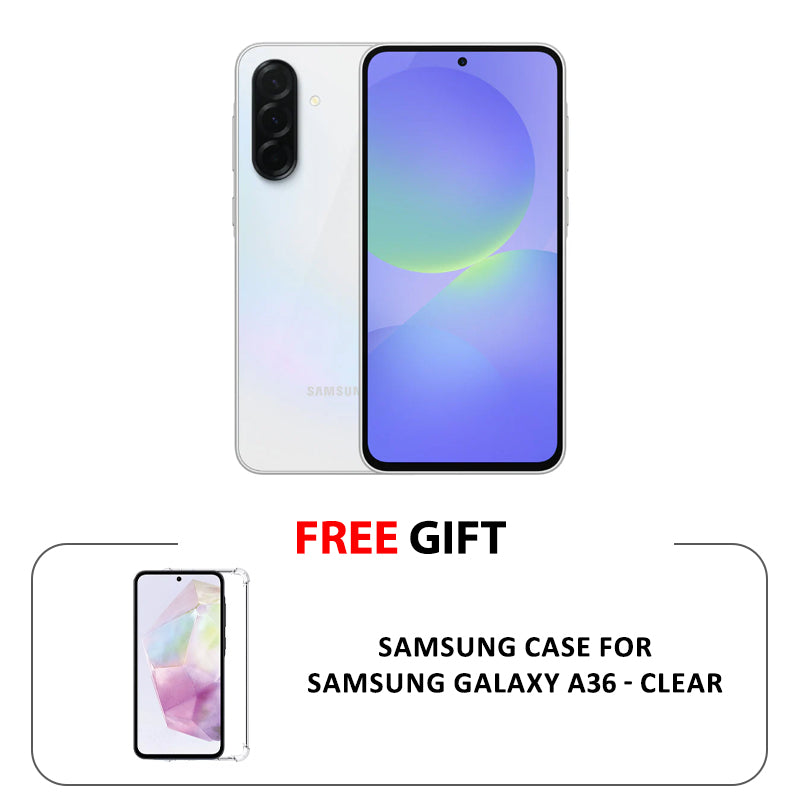سامسونج جالكسي A36 - 256 جيجابايت / 8 جيجابايت رام / 6.7" FHD+ / واي-فاي / 5جي / Awesome أبيض - هاتف