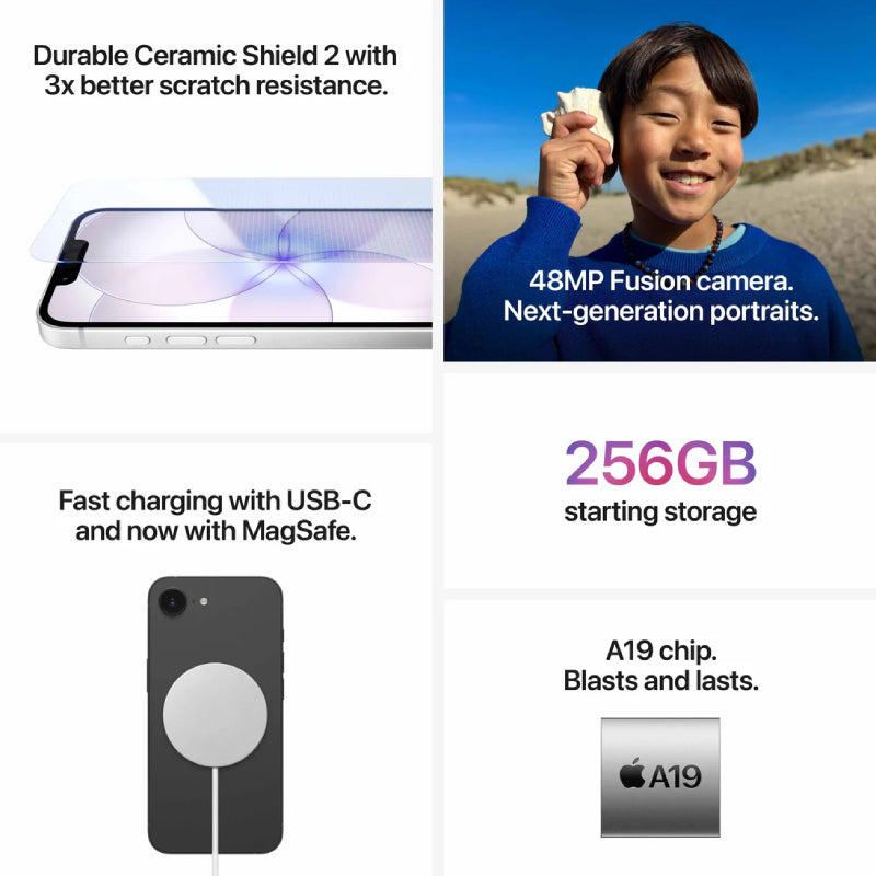 Apple iPhone 17e - 256GB / Black / 5G / 6.1