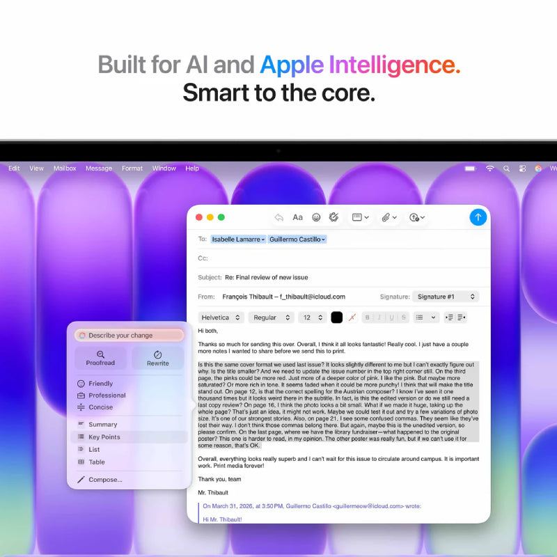 طلب ماك بوك - 13.0 بوصة / A18 برو وحده المعالجة المركزية كور وحده المعالجة المركزية كور / محكور Engineكور /رام  8 جيجابايت رام إس إس دي  512 جيجابايت إس إس دي  لوحة مفاتيح باللغة العربية لوحة مفاتيح Touch ID / فضي  ضمان سنة