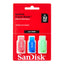 SanDisk Cruzer Blade Flash Drive - 32GB / USB 2.0 / Pack of 3