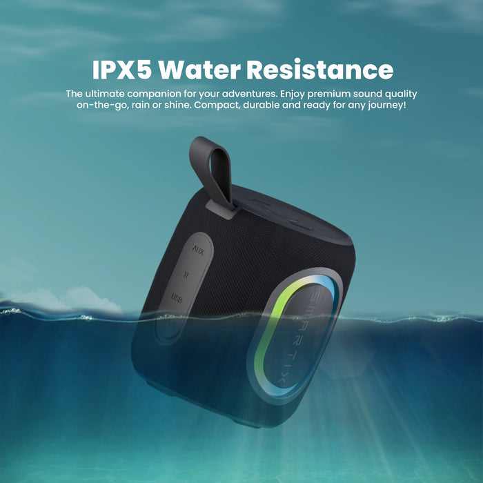 Smartix SoundPod Up Premium Portable Speaker - Bluetooth / 8W / 1500 mAh / Black