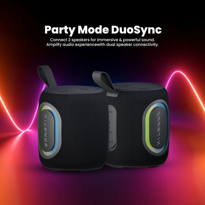 Smartix SoundPod Up Premium Portable Speaker - Bluetooth / 8W / 1500 mAh / Black