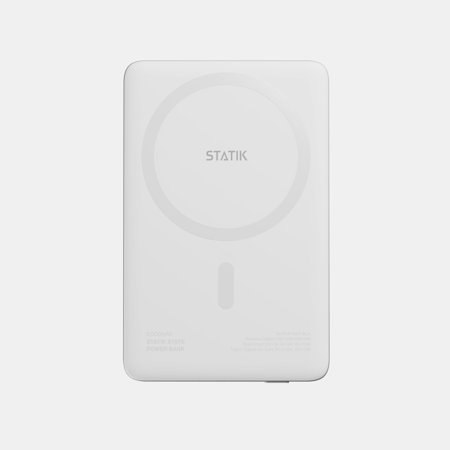 Statik MagSafe Power Bank - 5000mAh / USB-C / White
