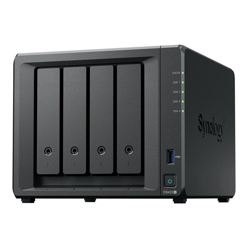 Synology DiskStation DS423+ - 48TB / 3x 16TB / SATA / 4-Bays / USB / LAN / Desktop