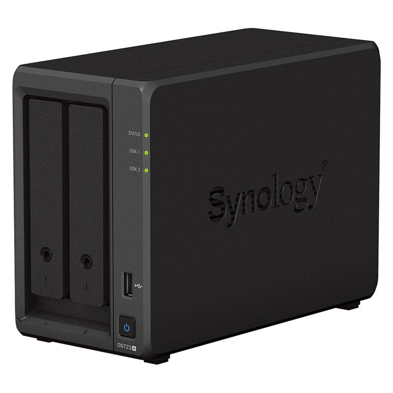 Synology DiskStation DS723+ - 36TB / 2x 18TB / SATA / 2-Bays / USB / LAN / eSATA / Desktop