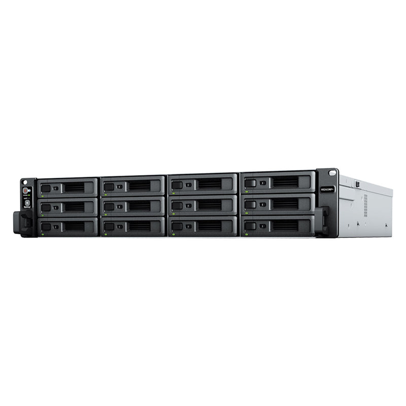 Synology RackStation RS2423RP+ - 64TB / 8x 8TB / SATA / 12-Bays / USB / LAN / Rack (2U)